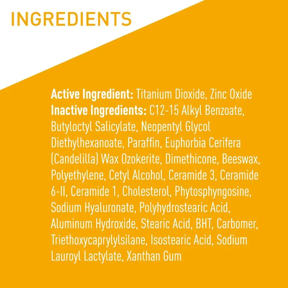 CeraVe Mineral Sunscreen Stick SPF 50, Broad Spectrum UVA/UVB Protection | 13.87ml (0.47 Fl Oz) - view 7