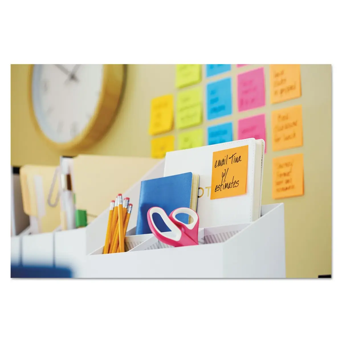 Post-it Super Sticky Notes 3 in x 3 in, Energy Boost Collection, 24 Pad Pack | 2X Sticking Power - view 2