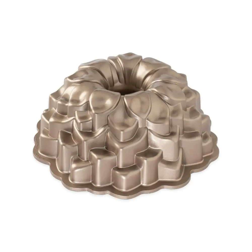 Nordic Ware Blossom Bundt Pan ,Toffee | Intricate Cast Aluminum Cake Pan for Elegant Baking - main product image