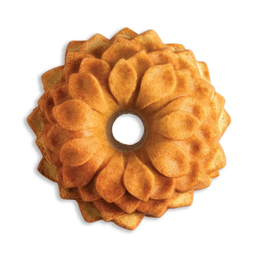 Nordic Ware Blossom Bundt Pan ,Toffee | Intricate Cast Aluminum Cake Pan for Elegant Baking - view 8