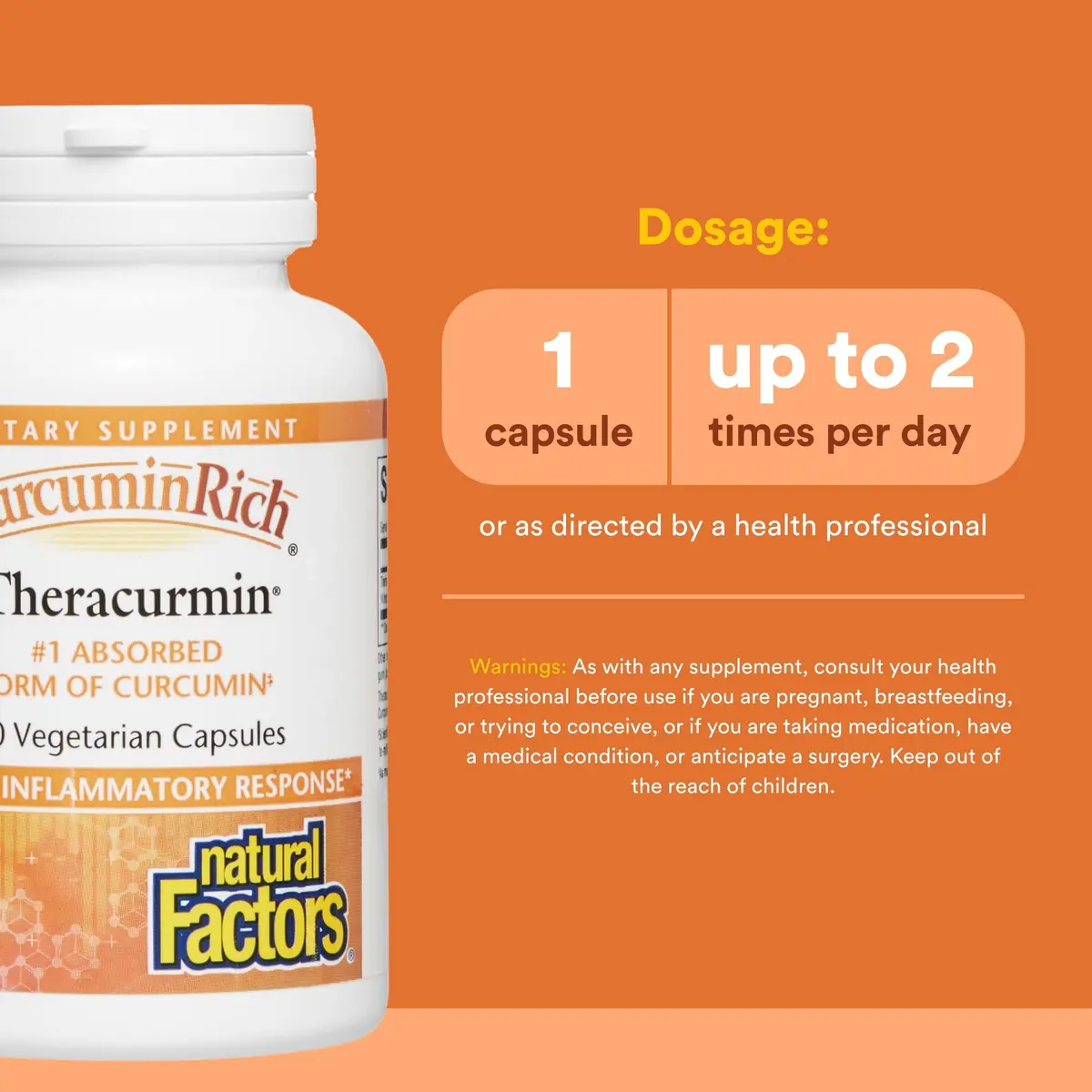 Natural Factors CurcuminRich Theracurmin 30 mg Turmeric Curcumin | Supports Inflammation & Heart Health - view 3