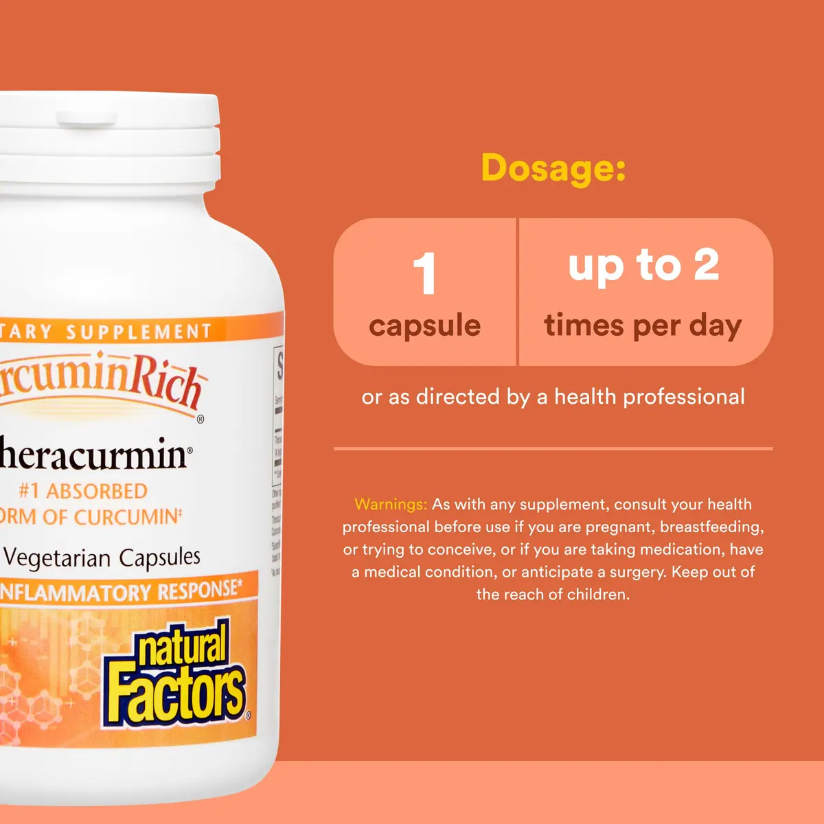 Natural Factors CurcuminRich Theracurmin 30 mg Turmeric Curcumin | Antioxidant & Joint Support (120 Count) - view 3