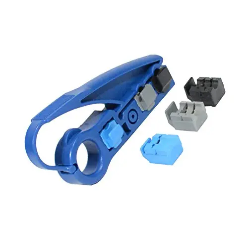 LOGICO Cable Jacket Strip Tool RG6/RG59/UTP | High-Efficiency Wire Stripper for Multiple Cables - main product image