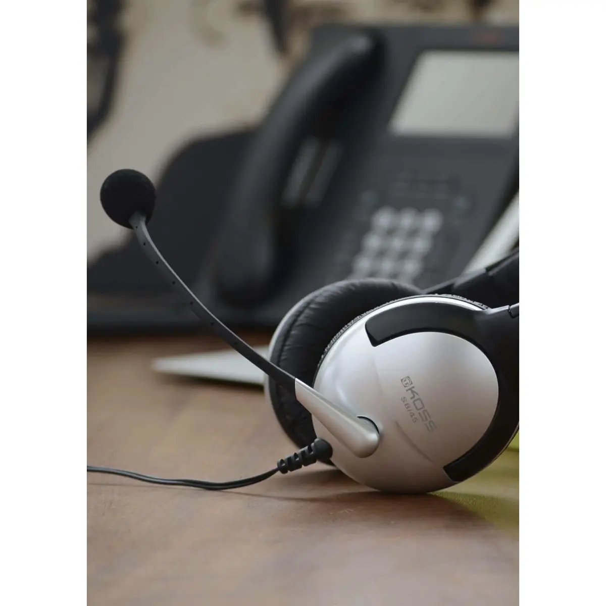 Koss SB45-USB Stereo Headphone with USB Plug (Red) | Over-Ear Communication Headset - view 2