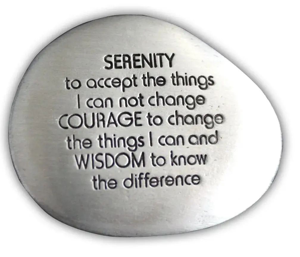 Cathedral Art Serenity Prayer Soothing Stone 3.81cm (1.5-inch) | Engraved Rock with Inspirational Words - main product image