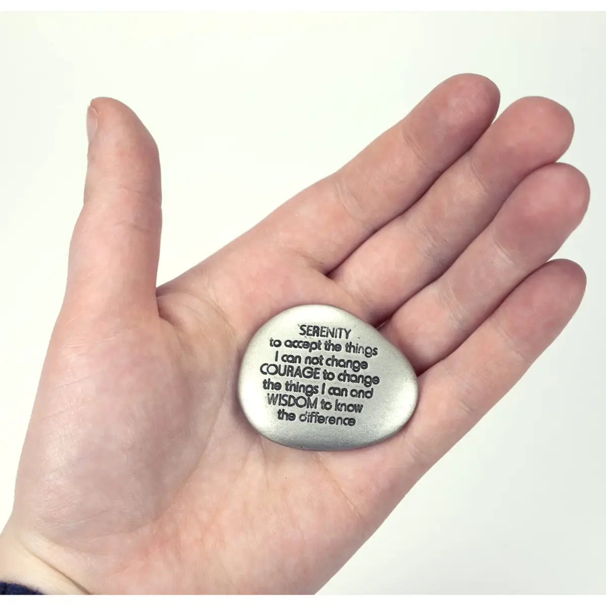 Cathedral Art Serenity Prayer Soothing Stone 3.81cm (1.5-inch) | Engraved Rock with Inspirational Words - view 3