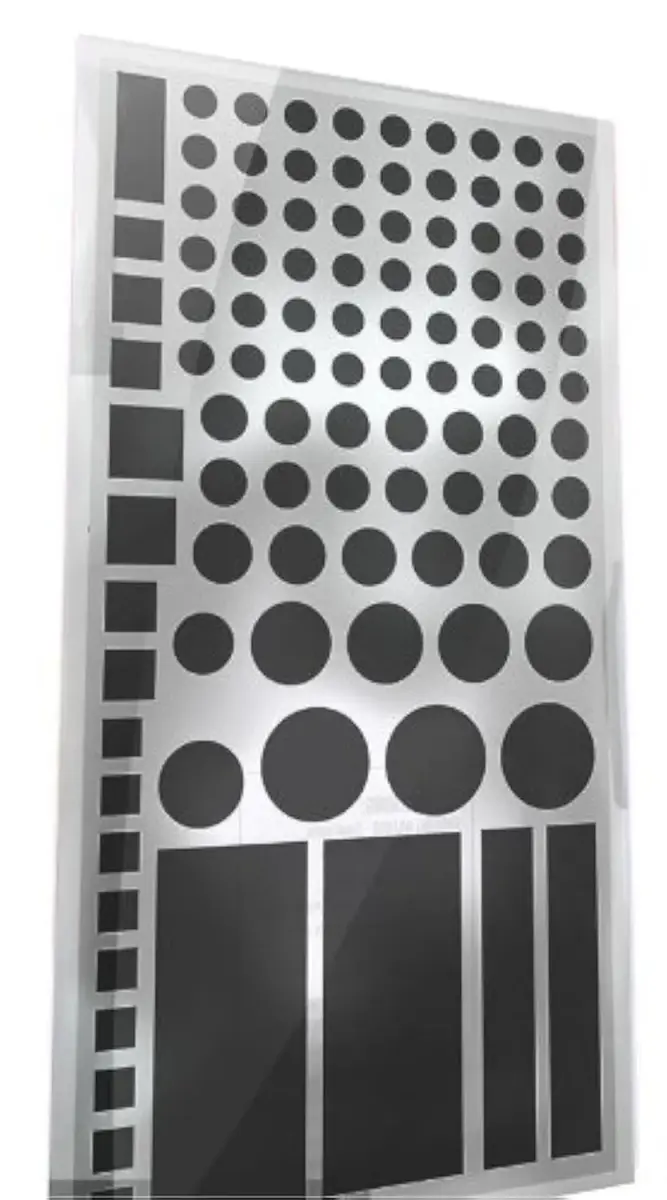 LIGHT DIMS Original Strength LED Light Dimming Shapes 50-80% Black (1 Sheet) - main product image