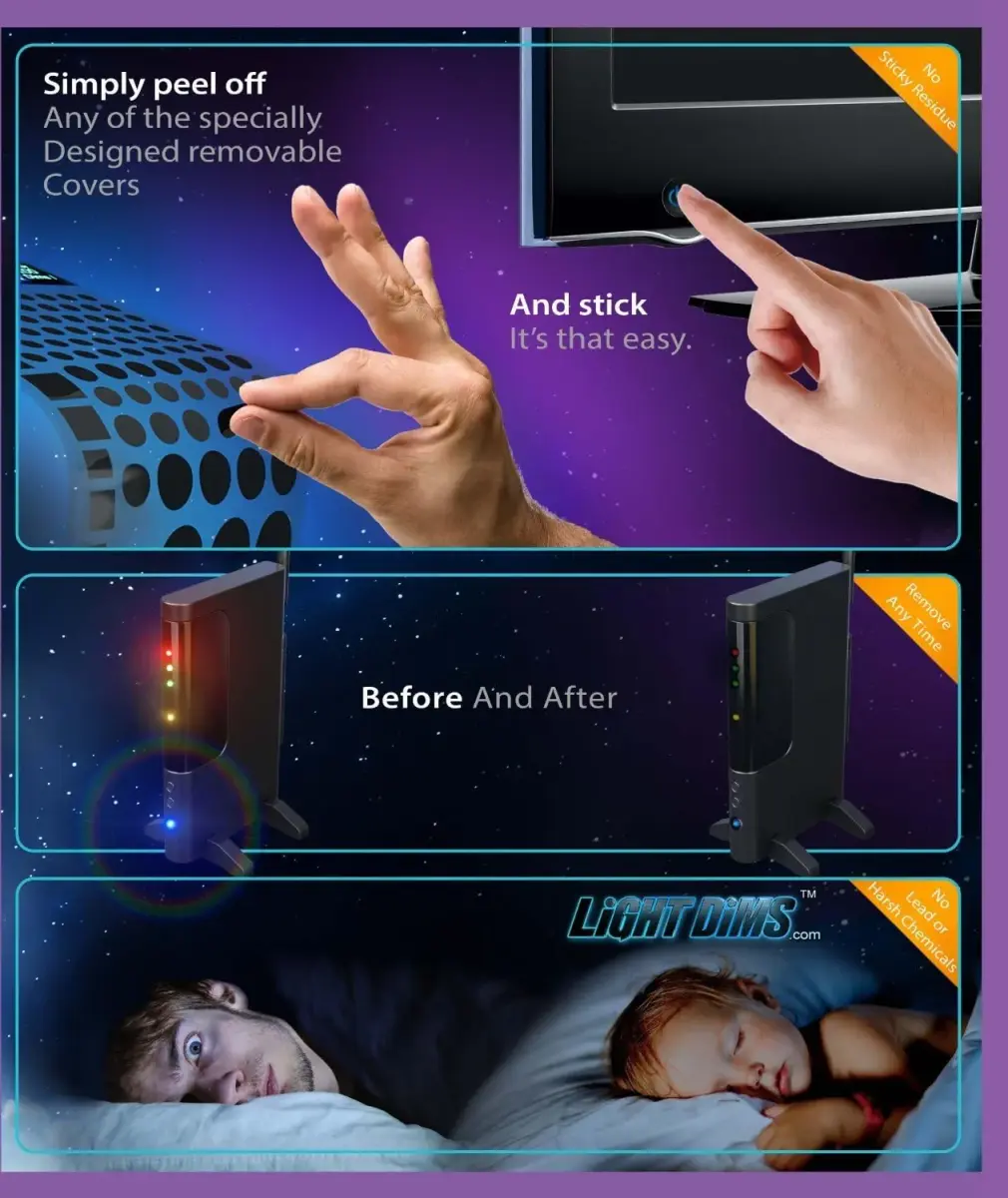 LIGHT DIMS Original Strength LED Light Dimming Shapes 50-80% Black (1 Sheet) - view 4