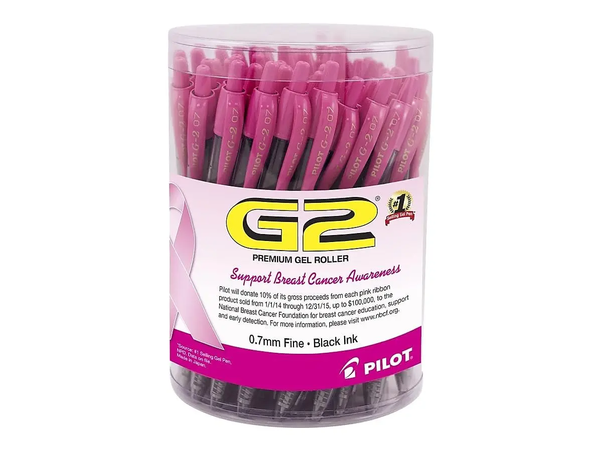 PILOT G2 Premium Gel Pens 48-Count | Fine Point 0.7mm Black Ink for Precise Writing - main product image