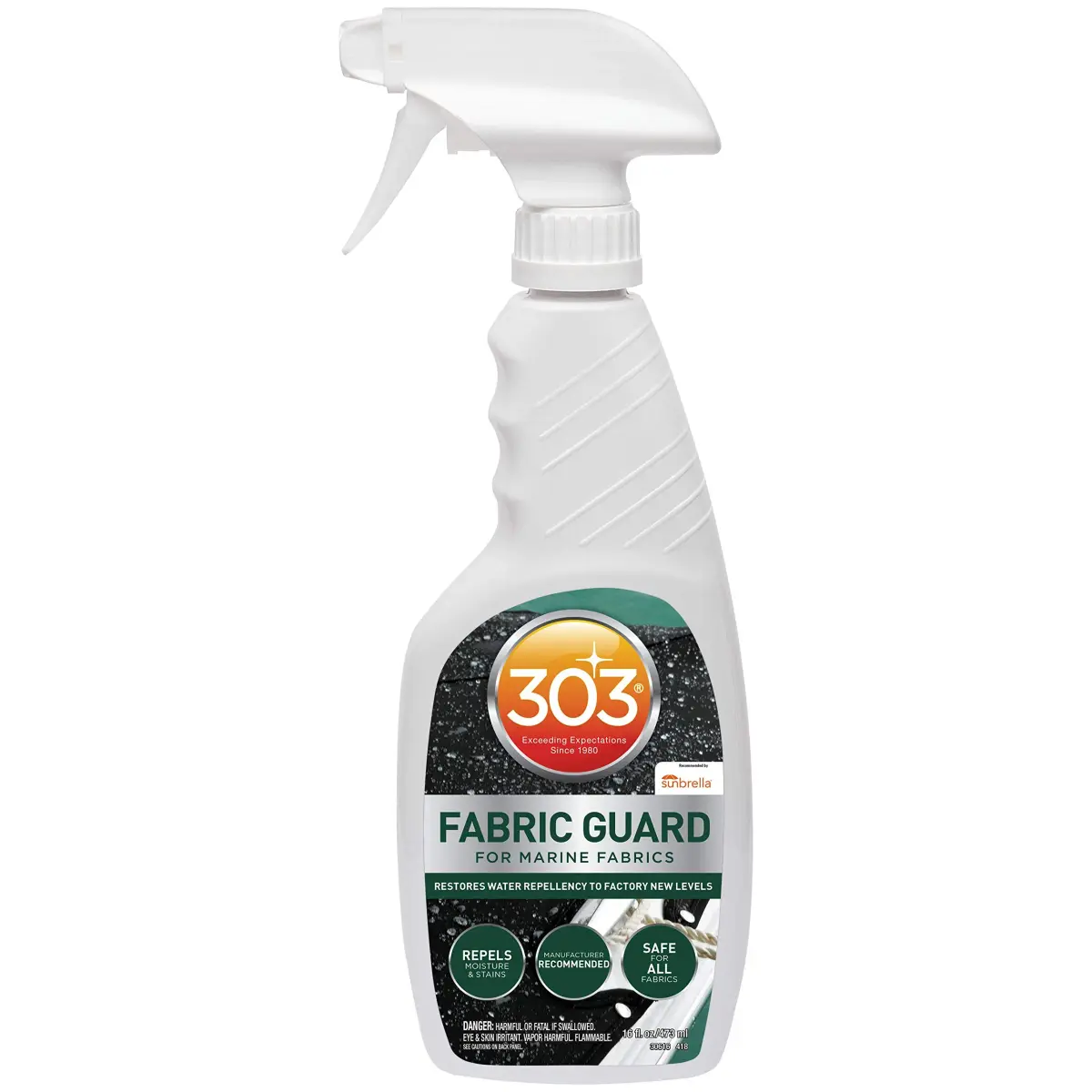 303 Marine Fabric Guard for Boat Covers & Canvas 16 Fl Oz (473ml) 6-Pack | Restores Water & Stain Repellency - main product image
