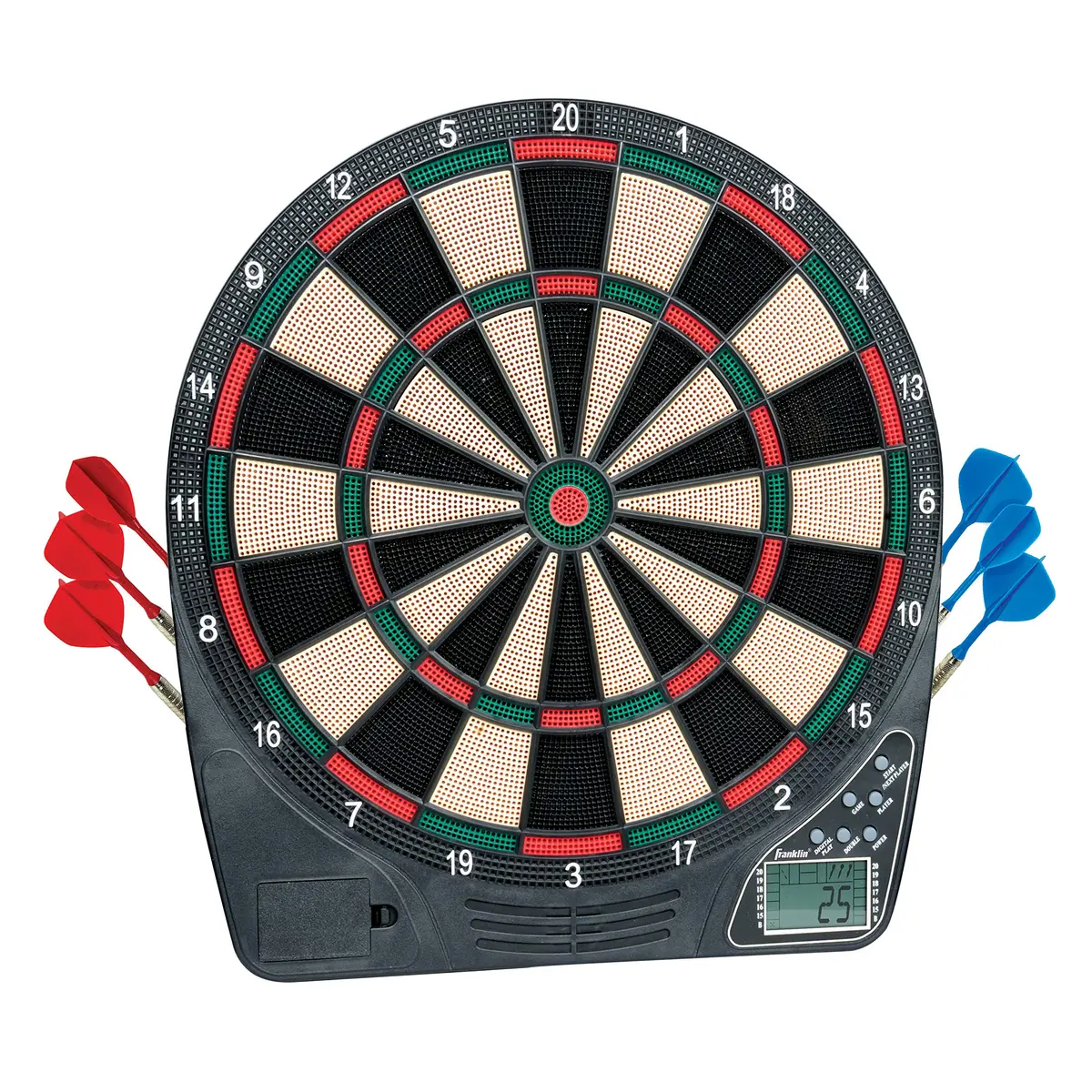 Franklin Sports FS1500 Electronic Dartboard 15" | 65 Game Variations for All Ages - main product image