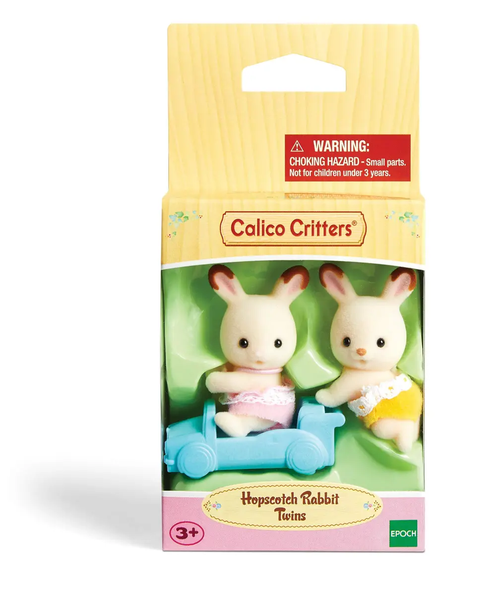 Calico Critters Hopscotch Rabbit Twins - Adorable Bunny Figures for Imaginative Play, Ages 3+ | Collectible Twin Set - view 2