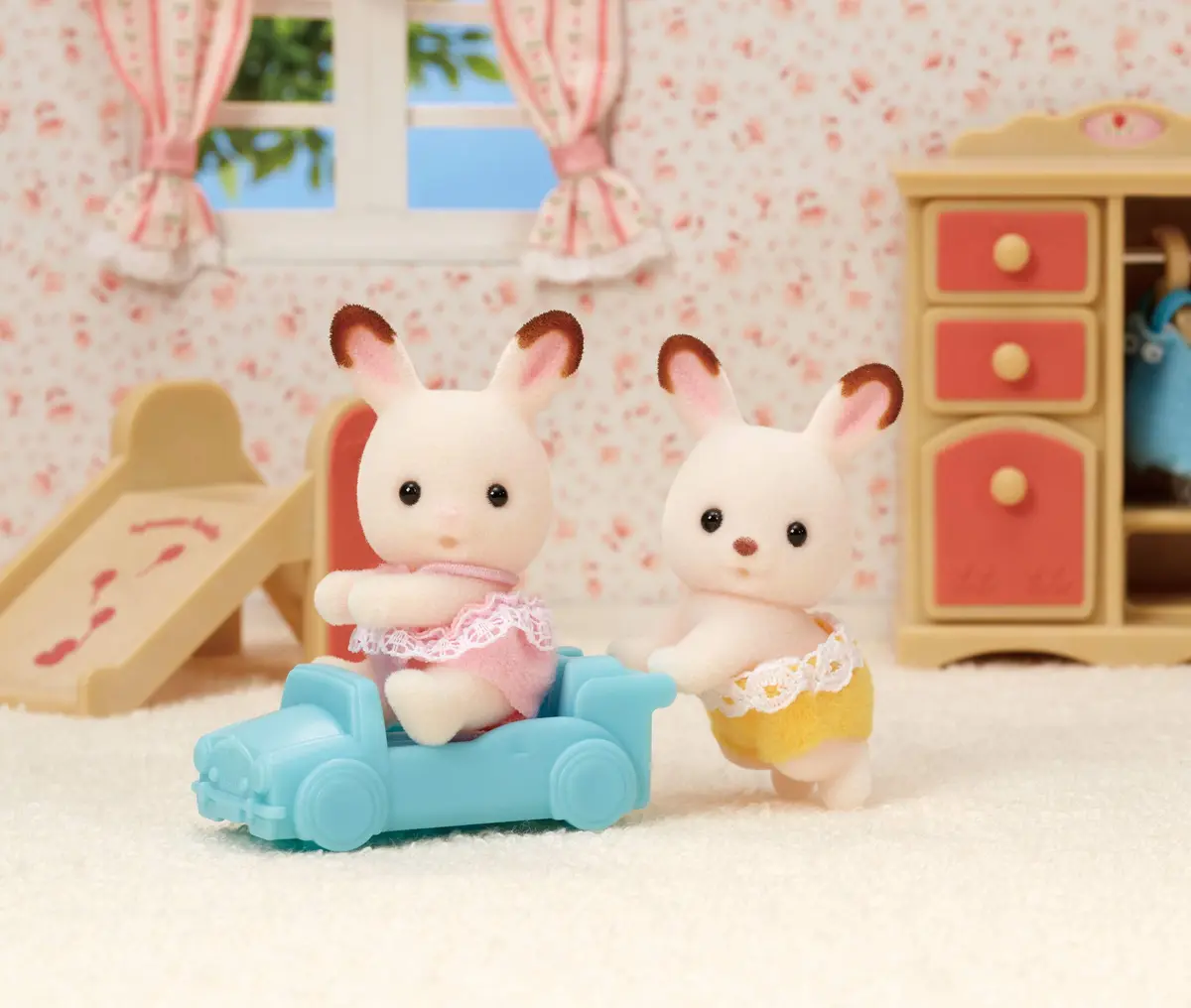 Calico Critters Hopscotch Rabbit Twins - Adorable Bunny Figures for Imaginative Play, Ages 3+ | Collectible Twin Set - view 3