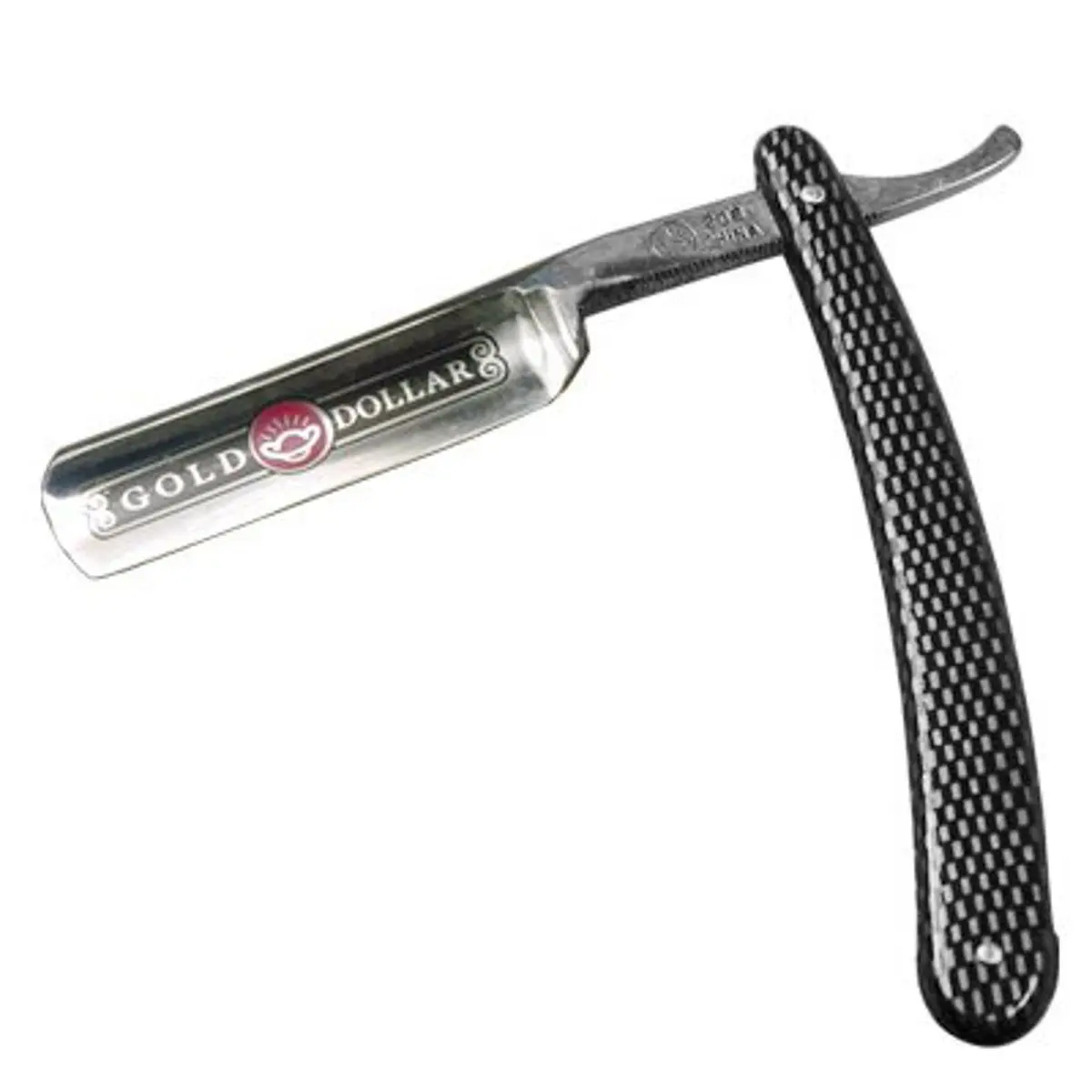 Gold Dollar Straight Razor 5/8 Blade with Faux Carbon Acrylic Handle | Classic Wet Shaving Tool - main product image