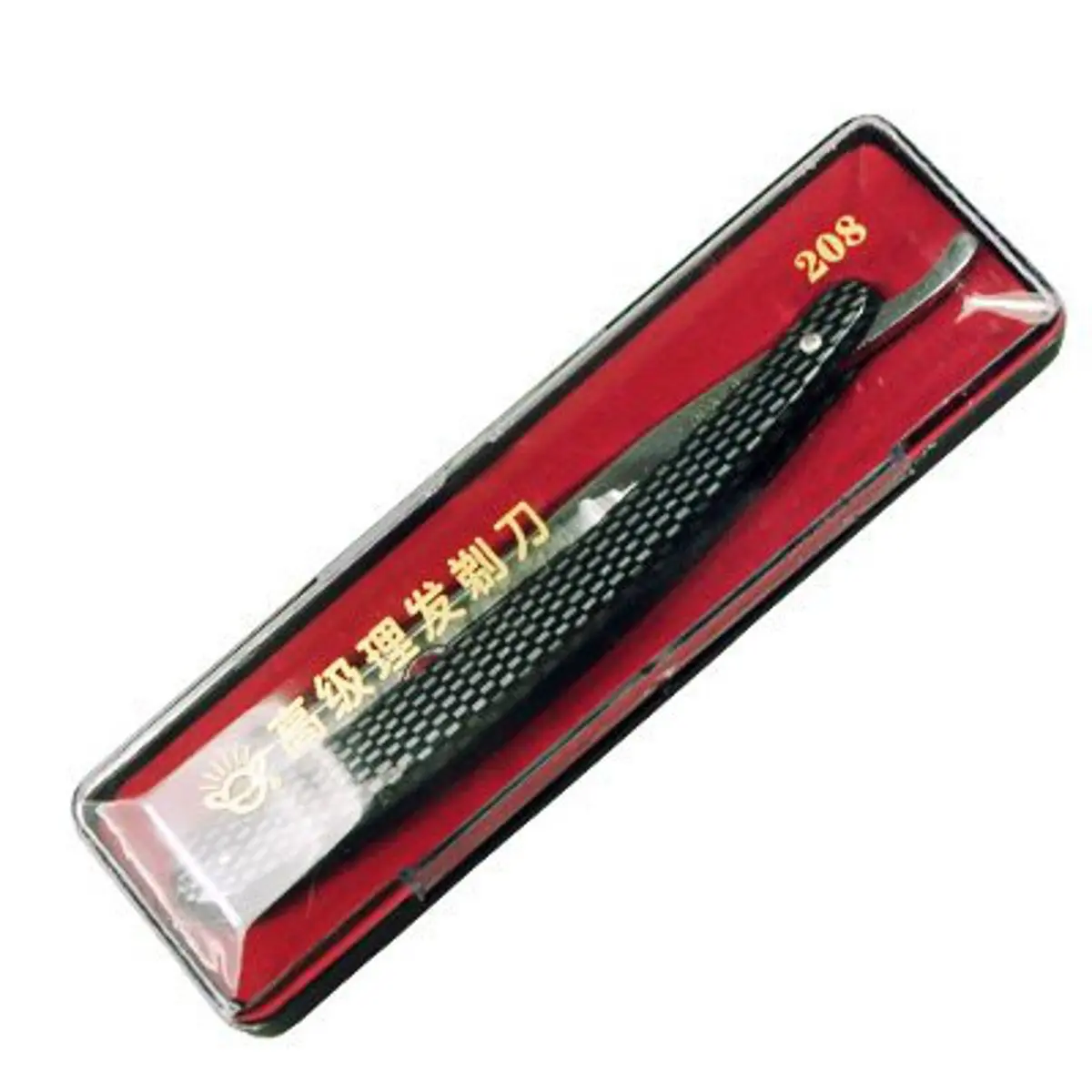 Gold Dollar Straight Razor 5/8 Blade with Faux Carbon Acrylic Handle | Classic Wet Shaving Tool - view 6