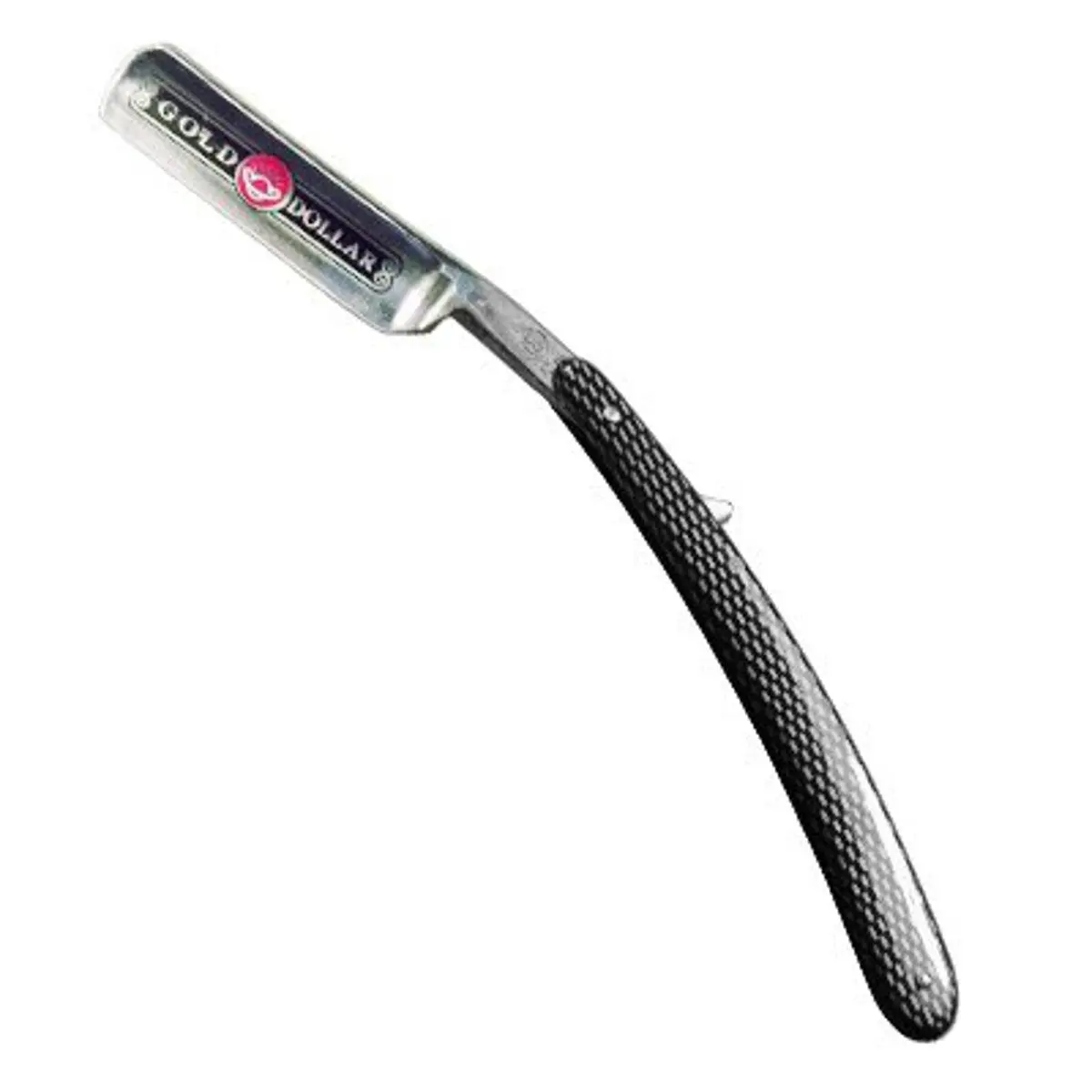 Gold Dollar Straight Razor 5/8 Blade with Faux Carbon Acrylic Handle | Classic Wet Shaving Tool - view 2