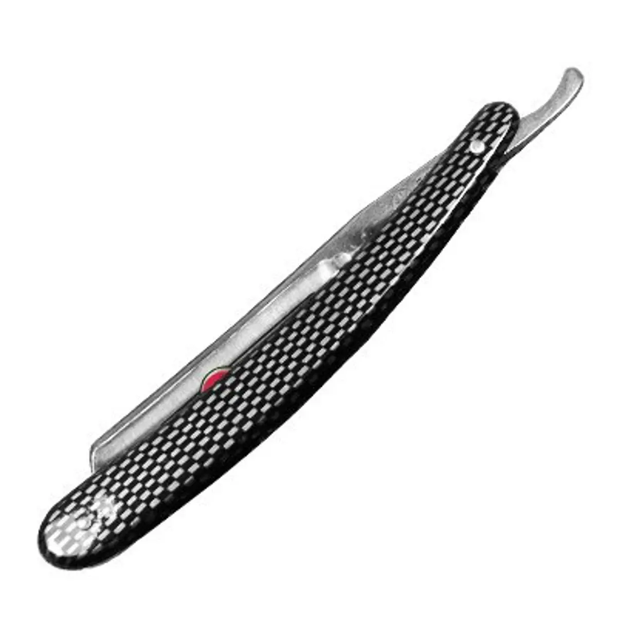 Gold Dollar Straight Razor 5/8 Blade with Faux Carbon Acrylic Handle | Classic Wet Shaving Tool - view 3