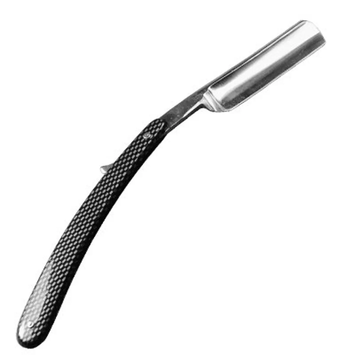 Gold Dollar Straight Razor 5/8 Blade with Faux Carbon Acrylic Handle | Classic Wet Shaving Tool - view 4