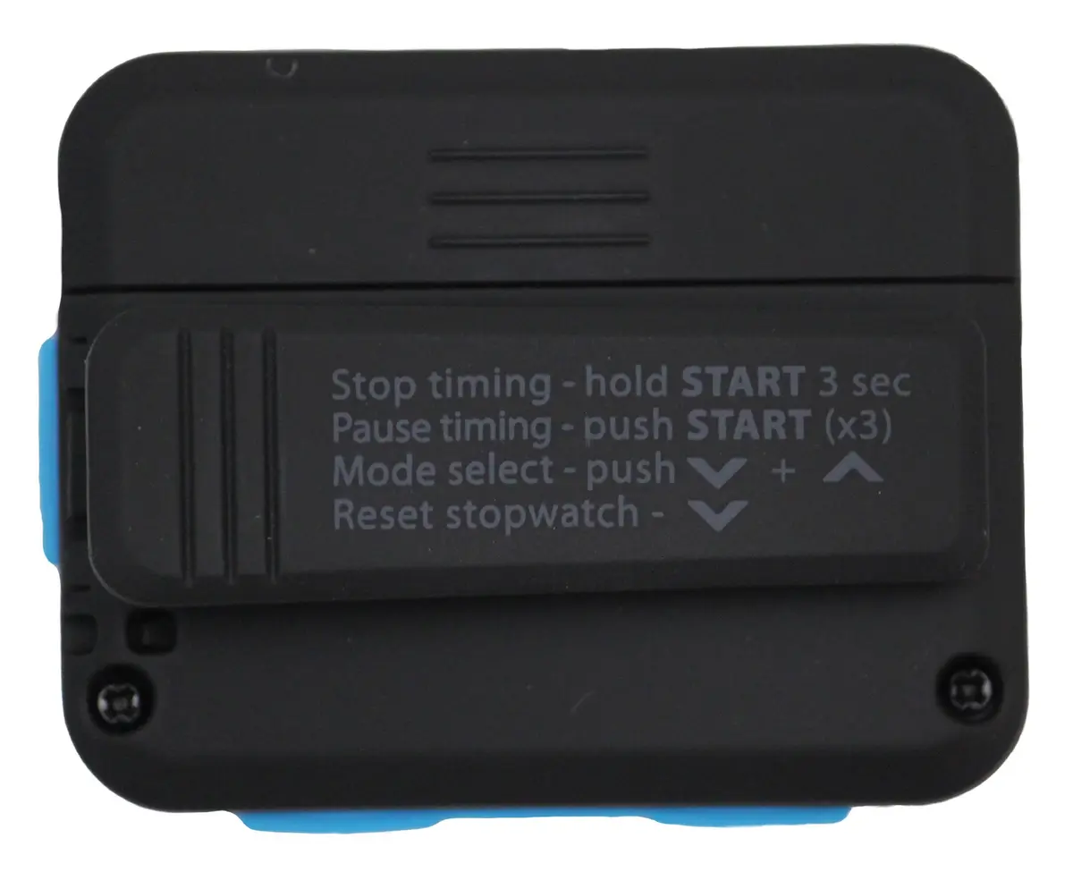 Gymboss Interval Timer and Stopwatch - Black/Blue SOFTCOAT 5.5cm x 4.4cm x 1.4cm | Dual Interval Timer for HIIT & Strength Training - view 4