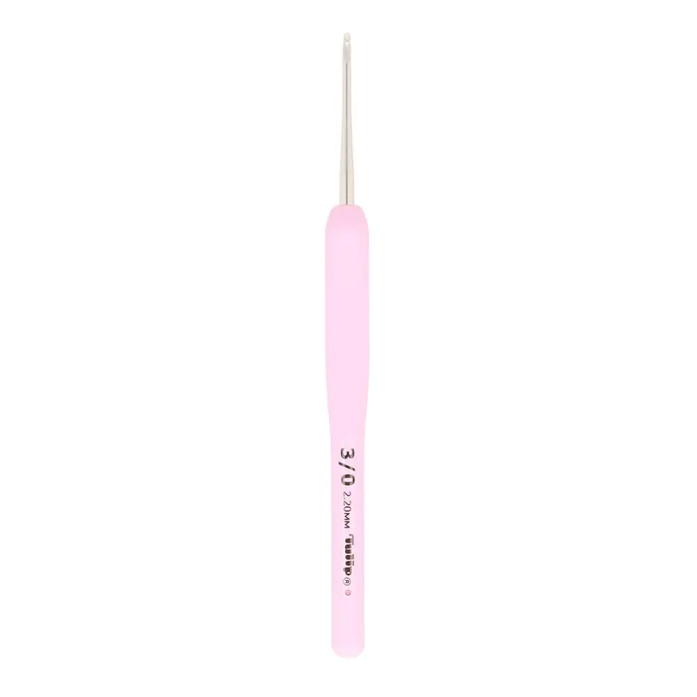 Tulip Company TER-004E Tulip Etimo Rose crochet hook 3/2.2mm | Silicone ergonomic handle for crochet in India - main product image