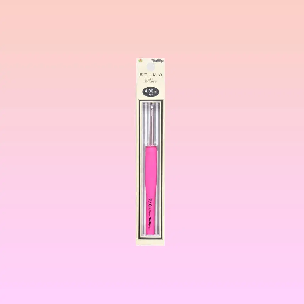 Tulip Company TER-004E Tulip Etimo Rose crochet hook 3/2.2mm | Silicone ergonomic handle for crochet in India - view 6