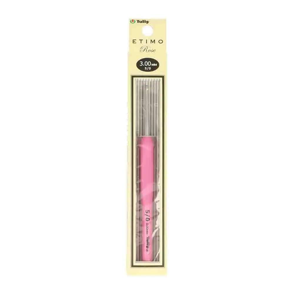 Tulip Etimo Rose Crochet Hook 5/3mm | Comfortable Silicone Handle for Easy Crochet - view 4