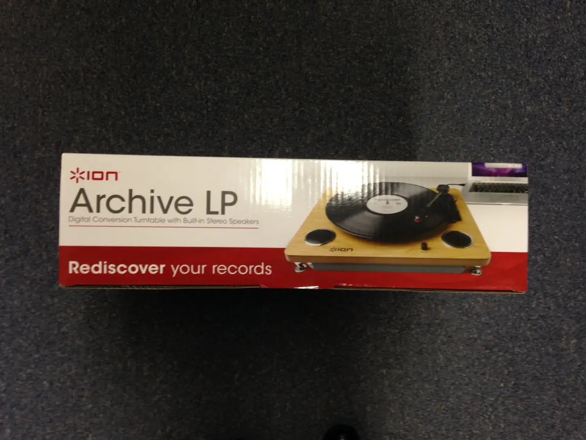 ION Archive LP Turntable with Built-In Speakers & Digital Conversion | 33/45/78 RPM, Diamond Stylus - view 6