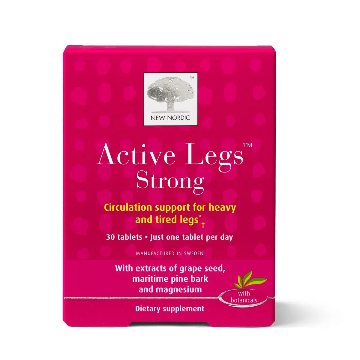 NEW NORDIC Active Legs Strong 30 Count | Leg Circulatory Support & Natural Extracts - main product image