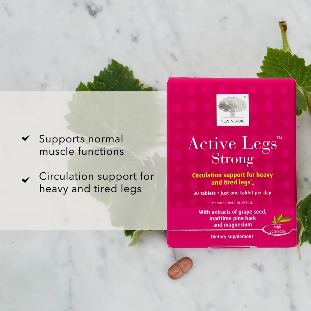 NEW NORDIC Active Legs Strong 30 Count | Leg Circulatory Support & Natural Extracts - view 2