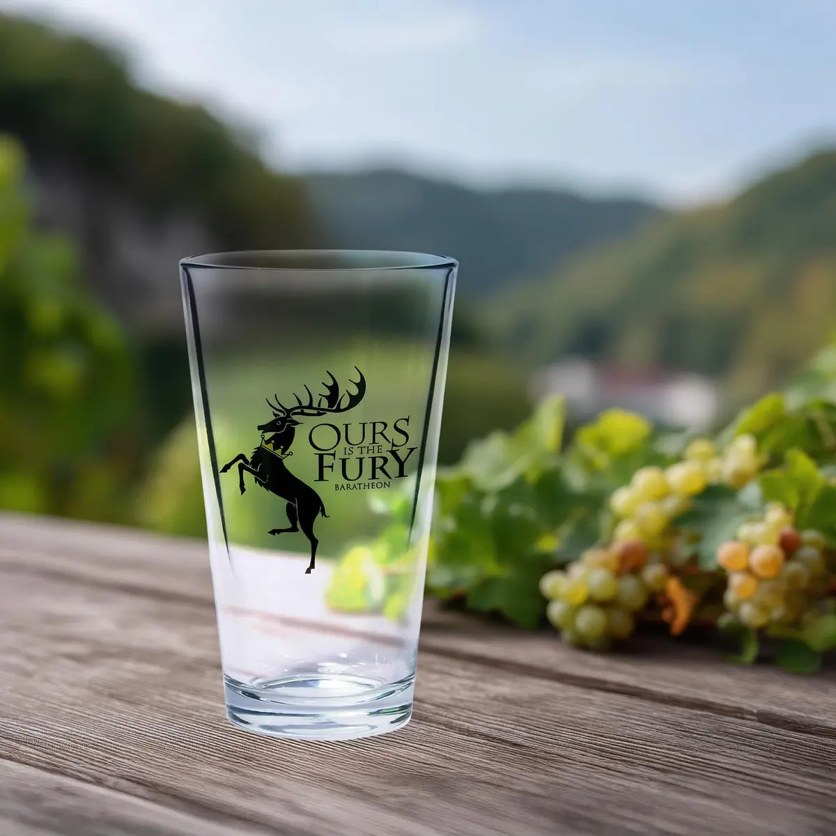 Dark Horse Game of Thrones Pint Glass Set: Stark & Baratheon 16oz | Officially Licensed Fantasy Drinkware - view 4