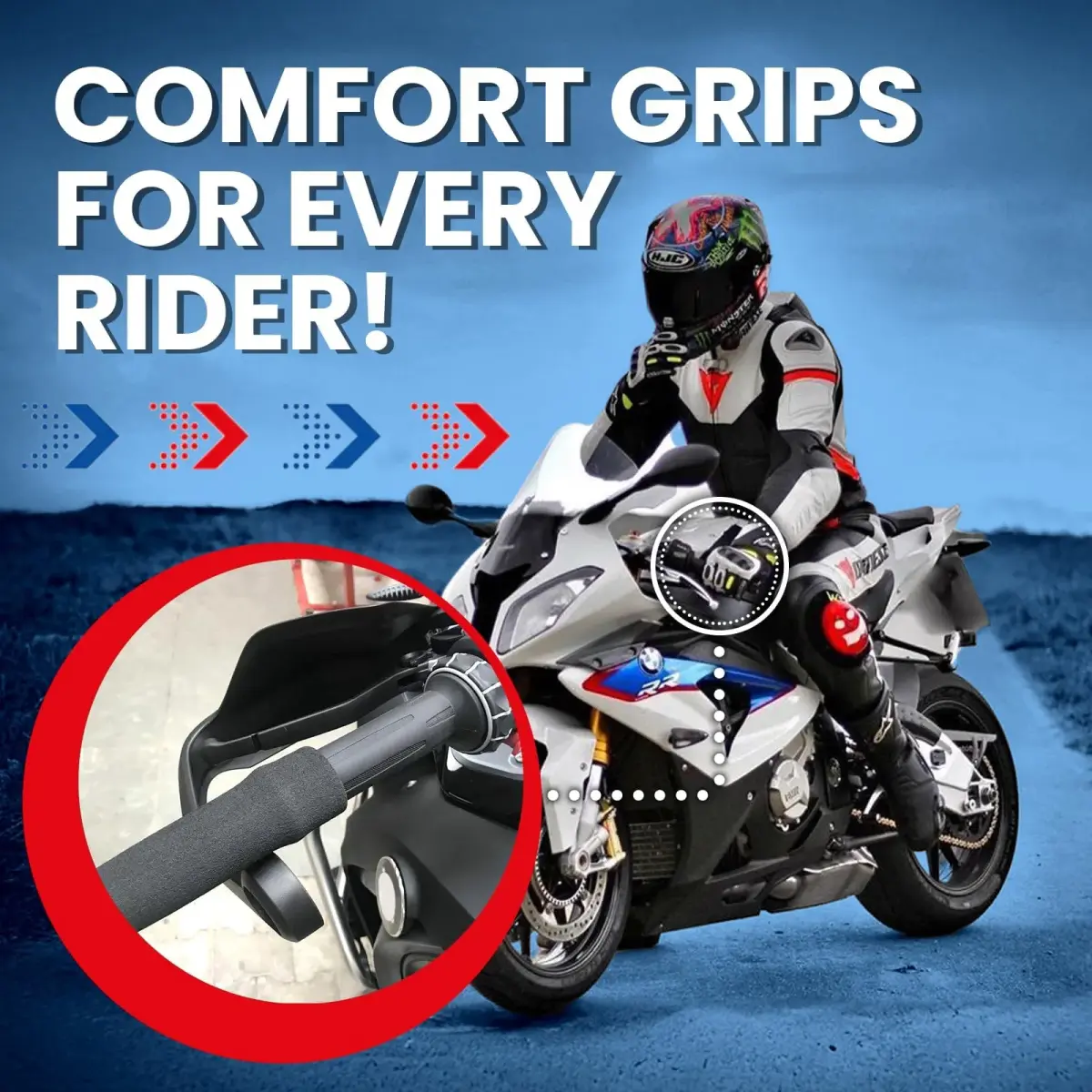 Grip Puppy Comfort Grips - Original Black 2-Pack | Motorcycle, Bike & Scooter Handlebar Grips - view 6