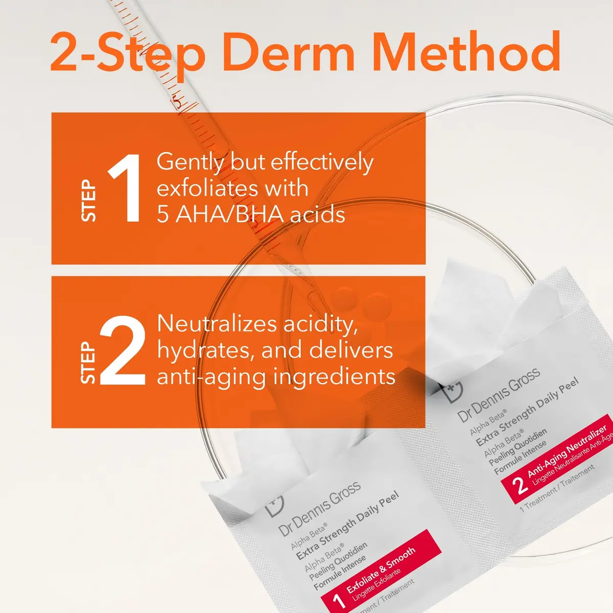 Dr Dennis Gross Alpha Beta Extra Strength Exfoliating Daily Peel - 60 Pack | Professional Results at Home - view 3