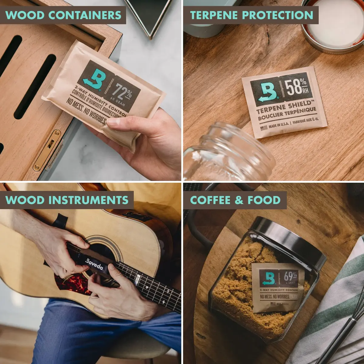 Boveda 62% Humidity Control Packs Size 67, 67g (2.36 oz) 12-Count | Maintains 62% RH for 2160 Hours - view 7