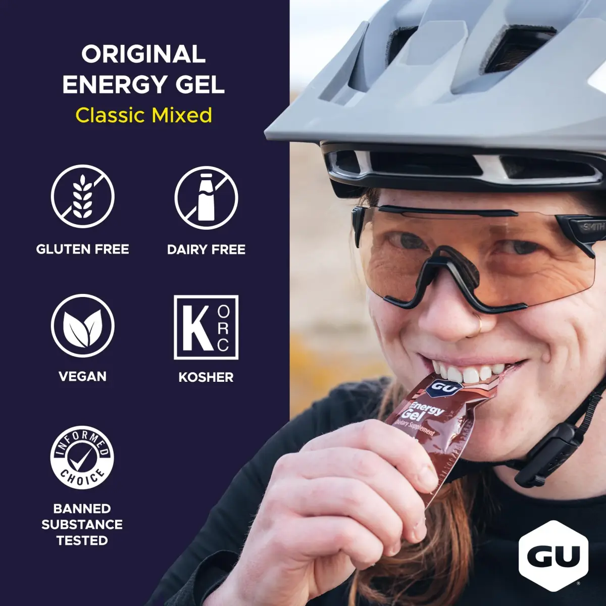 GU Energy Original Energy Gels Assorted Flavors 26.4ml (1.1 Fl Oz) | Dual Source Energy for Athletes - view 3