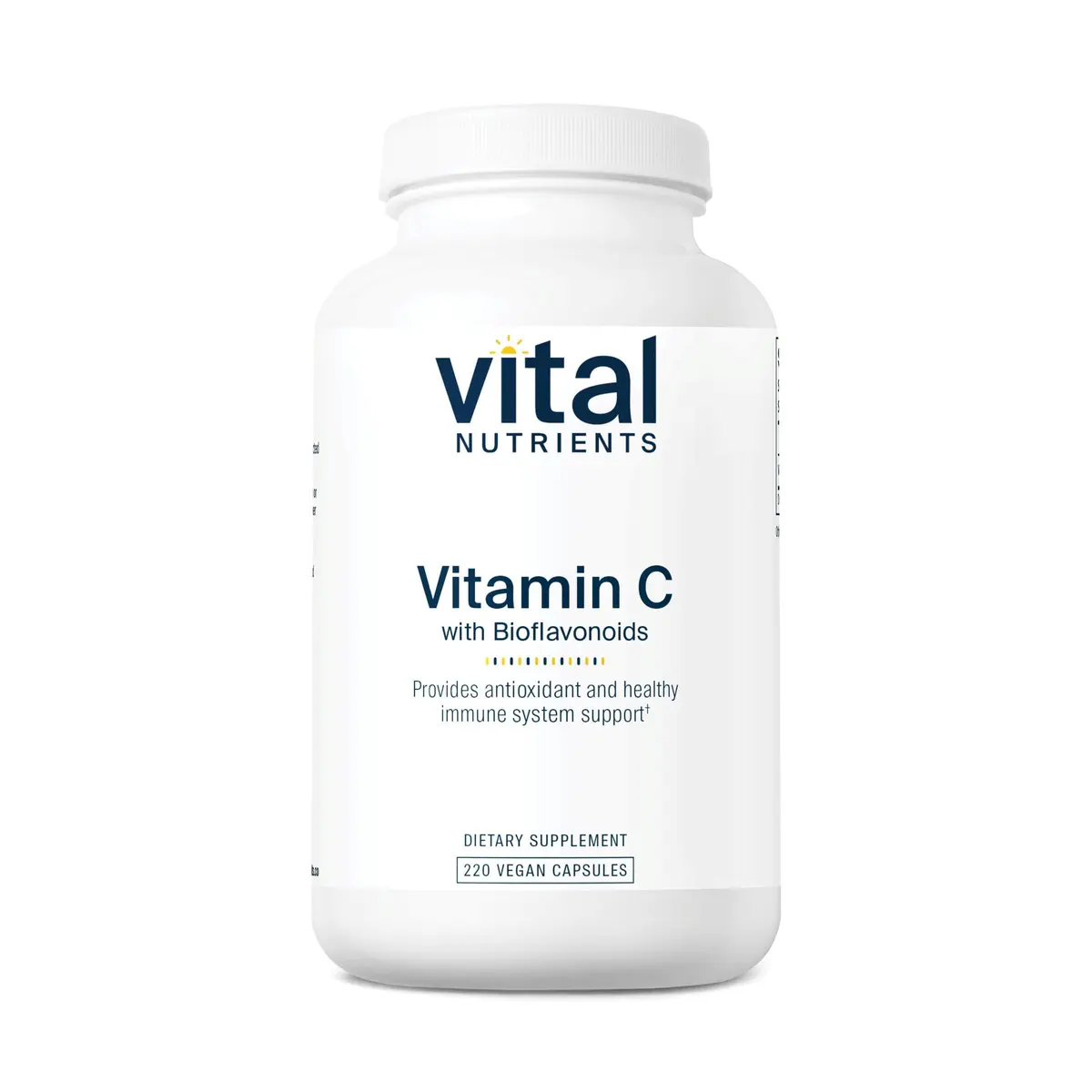 Vital Nutrients Vitamin C with Bioflavonoids 220 Capsules | Supports Immunity & Antioxidants - main product image