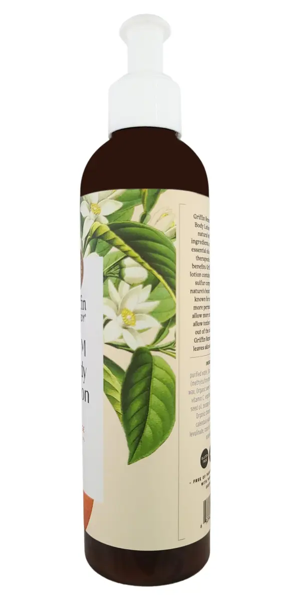 Griffin Remedy Orange Blossom Lotion-8oz | Deep Hydration & Toxin Removal for All Skin Types - view 2