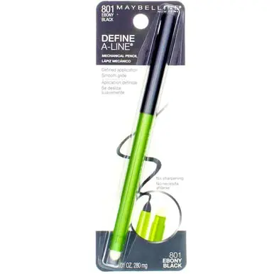 Maybelline Define-A-Line Eyeliner, Ebony Black | Precise, Smudge-Free, Effortless Application - view 7