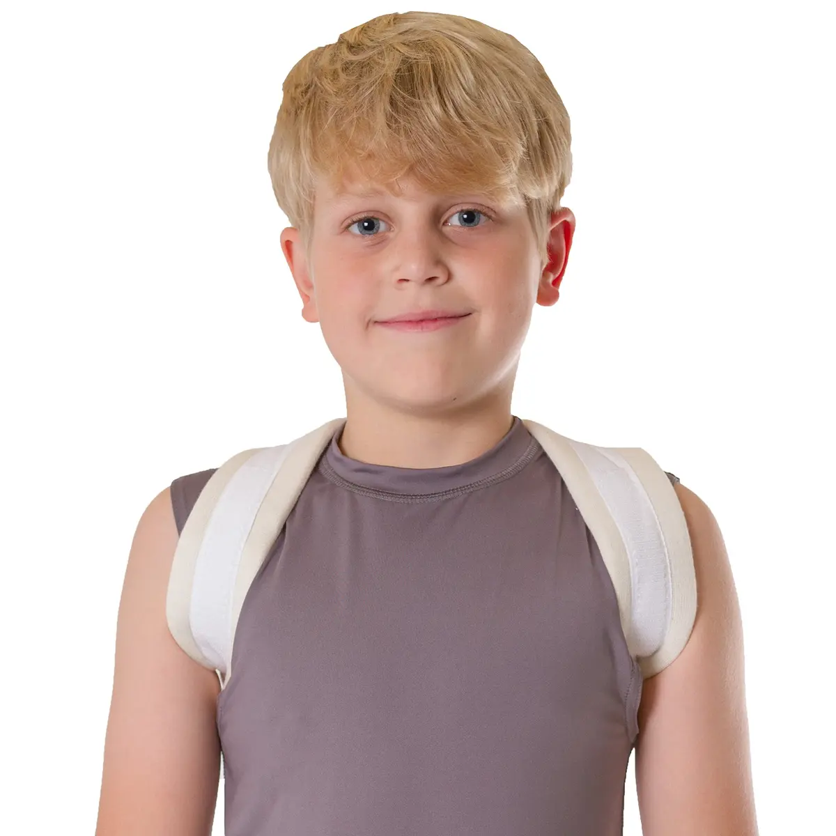 BraceAbility Clavicle Support Brace Small | Figure 8 Upper Back Brace Posture Corrector for Women and Men - main product image