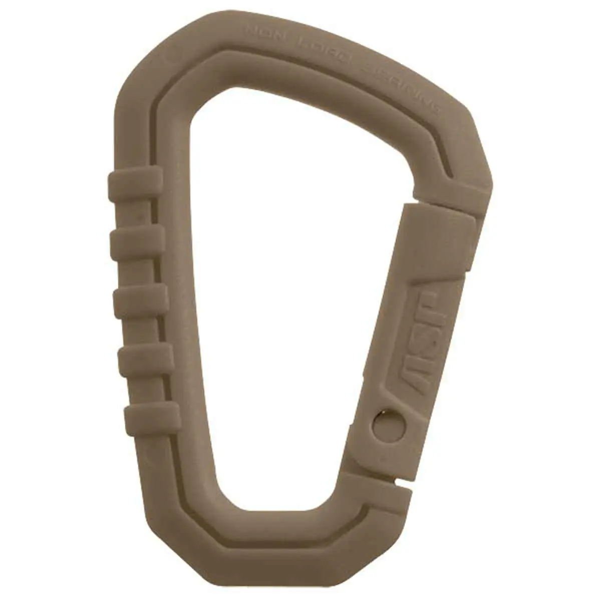 ASP Polymer Carabiner, Coyote | Lightweight, Rugged, Rustproof Support (100-120 chars) - main product image