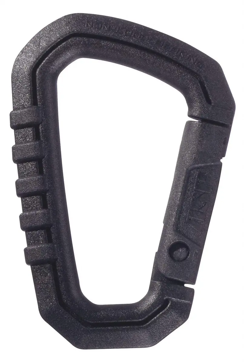ASP Polymer Carabiner, Black | Lightweight, Rugged & Rustproof Support (70-120 chars) - main product image