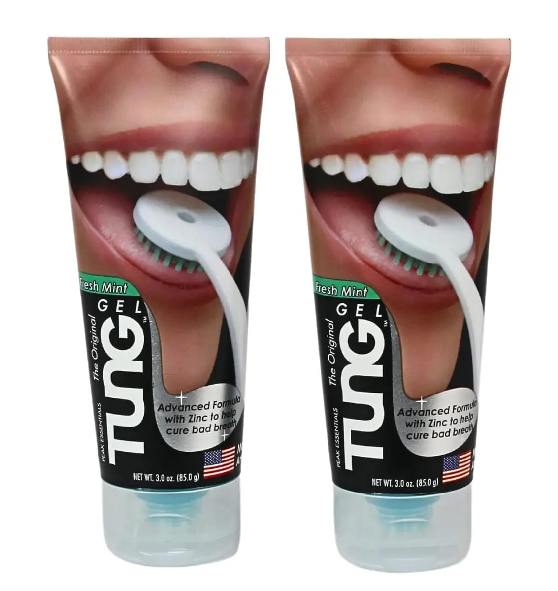 Peak Essentials The Original TUNG Gel Fresh Mint Tongue Cleaner Paste 17g (0.6 oz) | Dentist-Designed for Bad Breath Defense - main product image