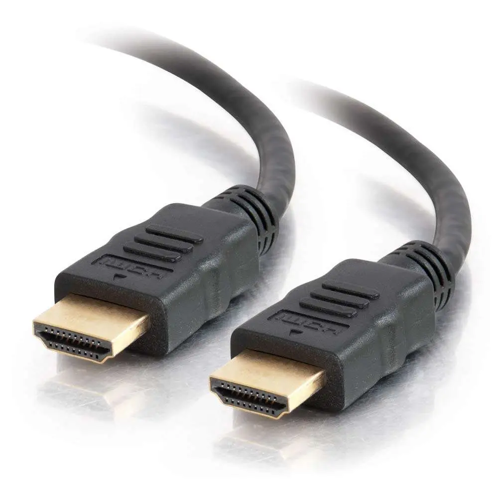 C2G High Speed HDMI Cable with Ethernet 0.5m (1.6ft) | 4K 60Hz, Gold-Plated Connectors - main product image