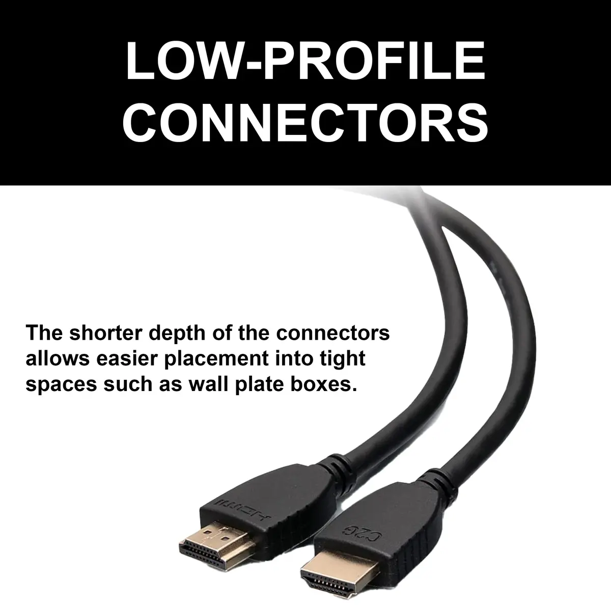 C2G HDMI Cable 4K 60Hz Ethernet 1.5M Black | High Speed HDMI with Ethernet (120 chars) - view 3