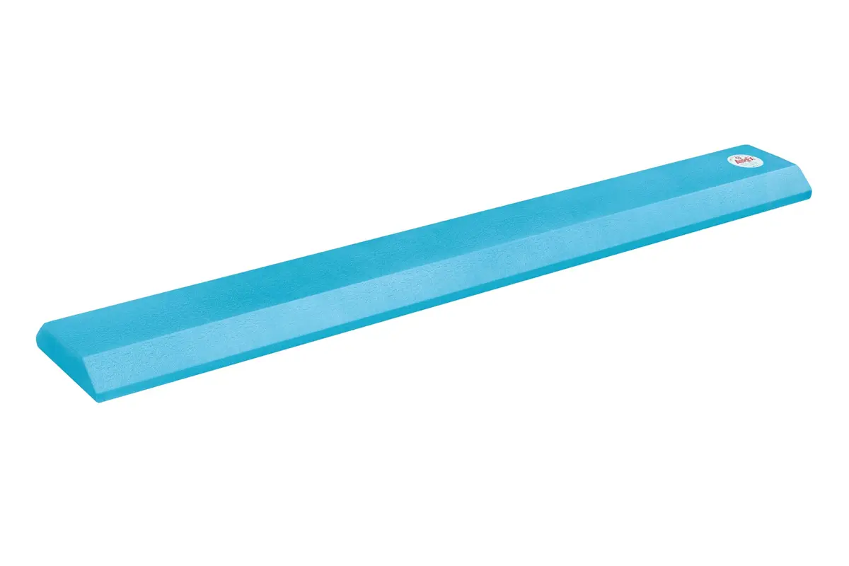AIREX Balance Beam - Exercise Foam Pad for Physical Therapy, Kids, Yoga, Mobility, Stability, Blue, 62.99x9.45x2.36" - main product image
