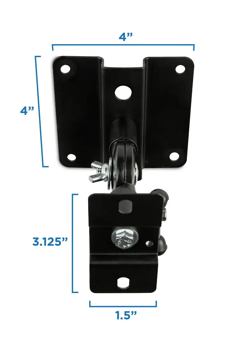 Mount-It! Heavy Duty Speaker Mounts for Wall and Ceiling, Black, 2 Pack | Universal Satellite & Bookshelf Speaker Brackets - view 5
