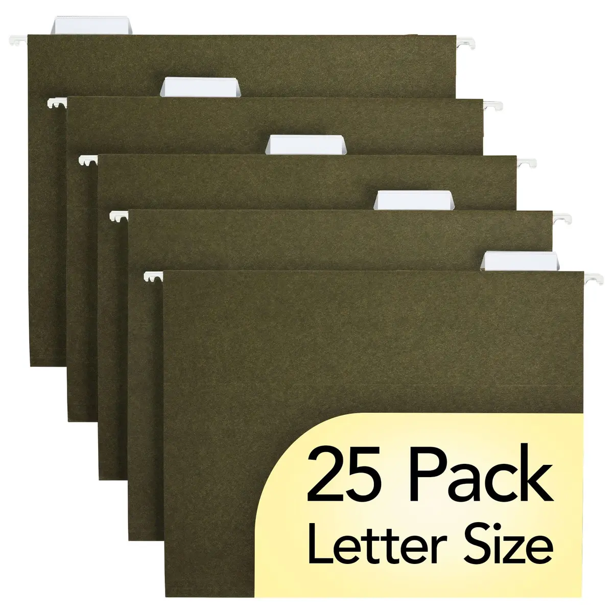 Pendaflex Hanging File Folders, 25 Pack, Green, Letter Size | Everyday Organization - main product image