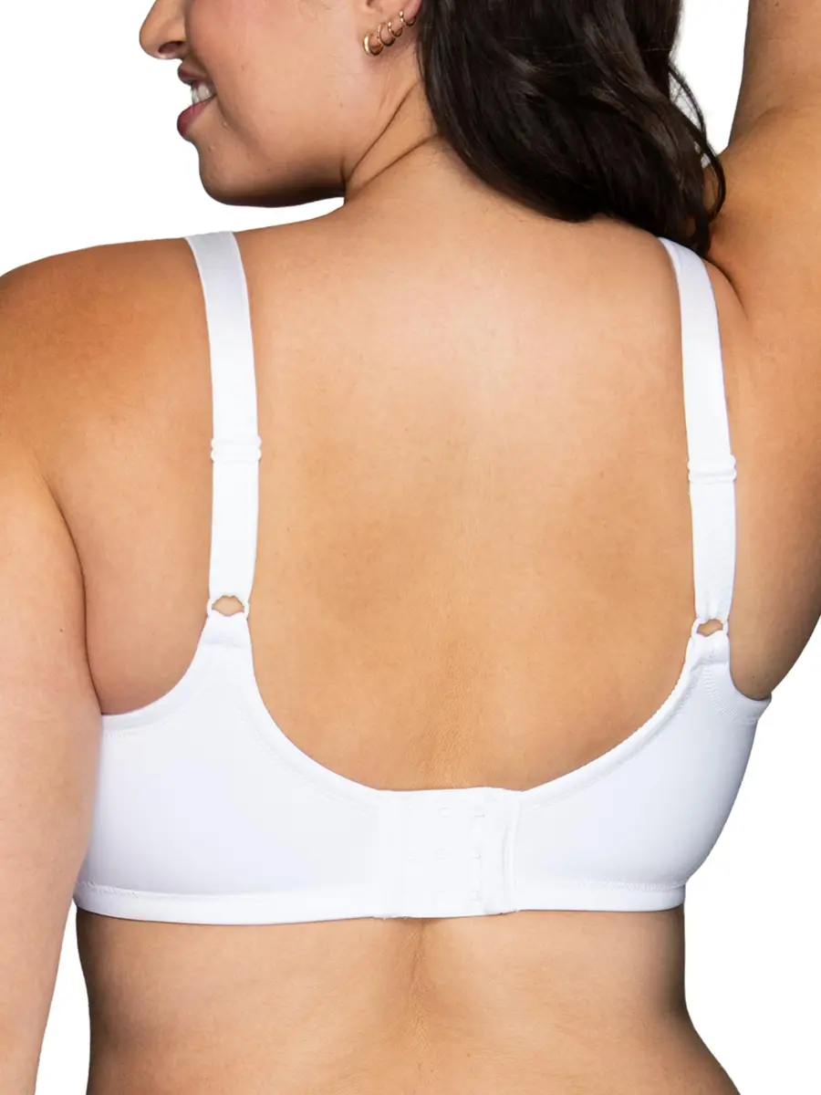 Vanity Fair Women's Beauty Back Smoothing Minimizer Bra 38DDD (38DDD / 102cm) | Minimizes Bust Line up to 1.5" for a Sleek Look — Star White / 42DDD - view 3