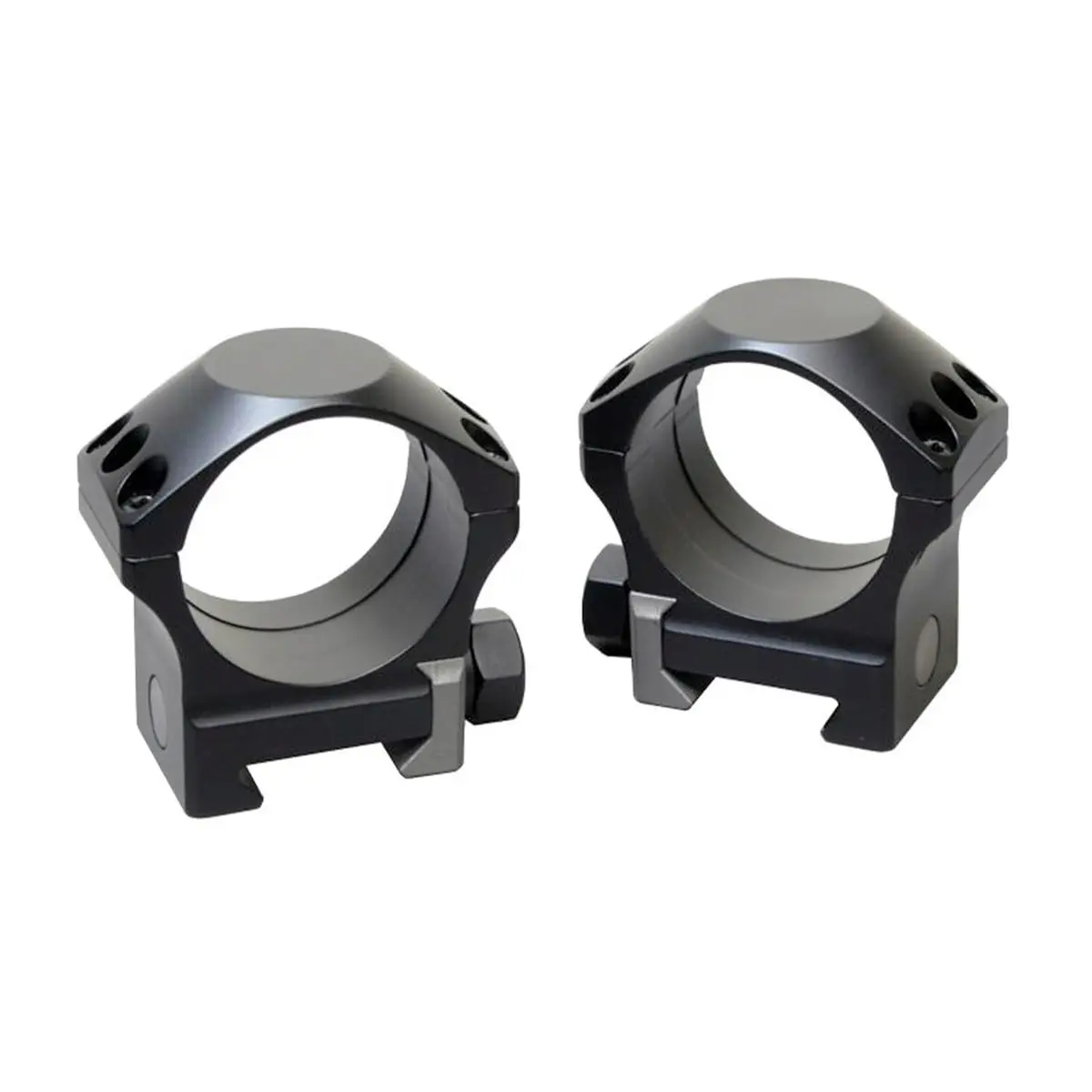 Nightforce X-Treme Duty Ultralite Scope Rings | 34mm, Titanium Crossbolts, 6-Screw, Black, 1.0" Medium - main product image