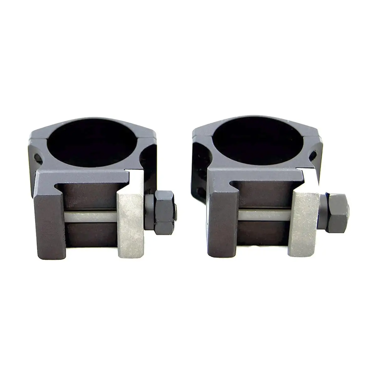 Nightforce X-Treme Duty Ultralite Scope Rings | 34mm, Titanium Crossbolts, 6-Screw, Black, 1.0" Medium - view 2