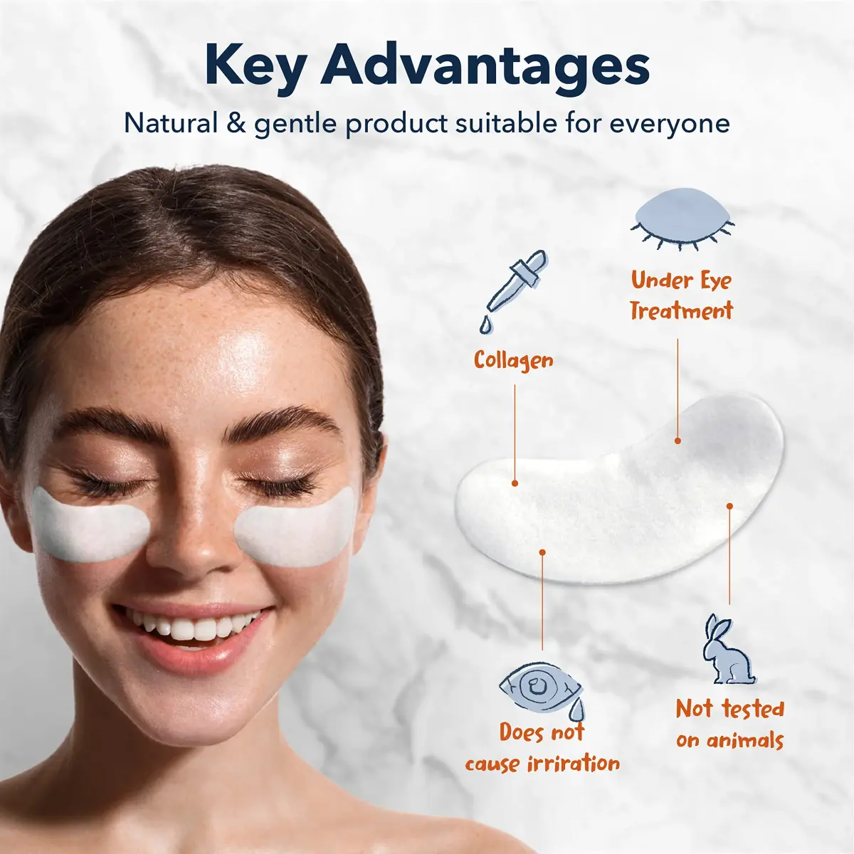 Purederm Collagen Eye Patches for Puffy Eyes, Dark Circles & Fine Lines | 60 Count (2 Pack) - view 2